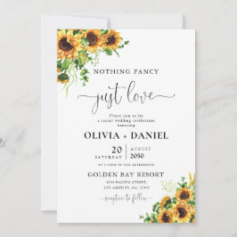 Sonnenblumen-Hochzeitseinladung Einladung