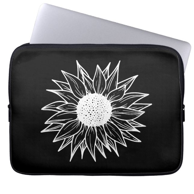Sonnenblumen Hübsche Blume mehrfarbige Wildblume Laptopschutzhülle (Vorderseite)