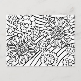 Sonnenblumen im Sommer färben Ihre Karte