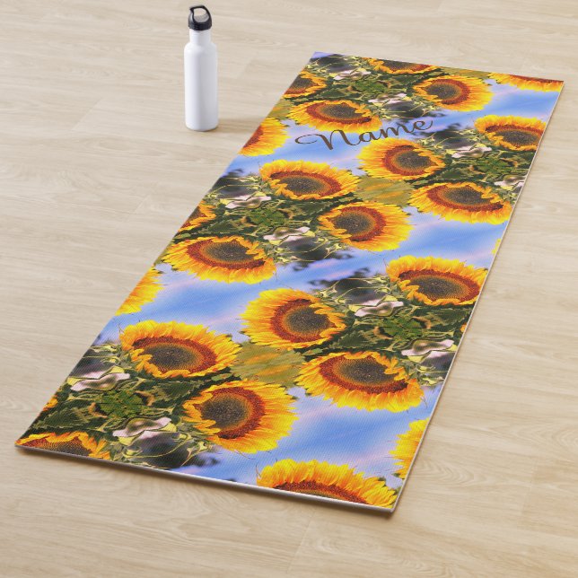 Sonnenblumen im Sonnenschein Abstrakte Kunst Perso Yogamatte (Beispiel)