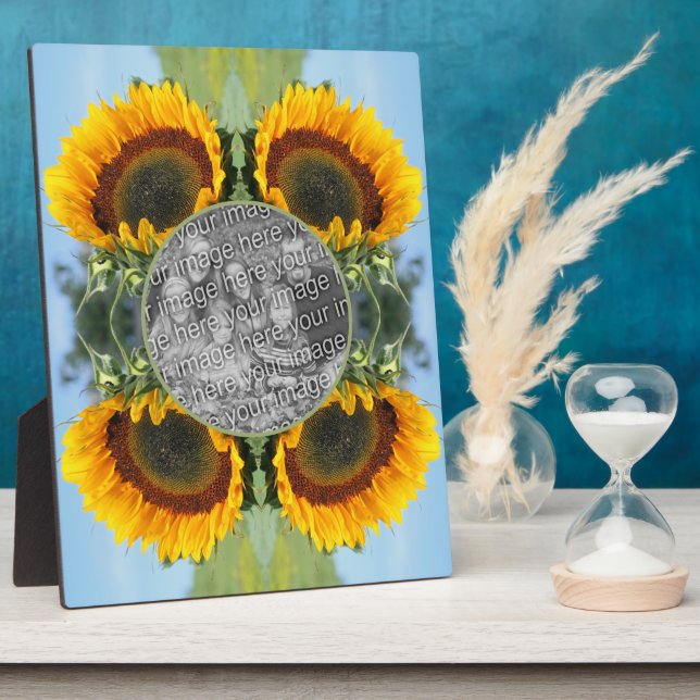 Sonnenblumen im Sonnenschein kreieren Ihr eigenes  Fotoplatte (Seite)