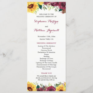 Sonnenblumen im Wasser Hochzeit an der Grenze Programm