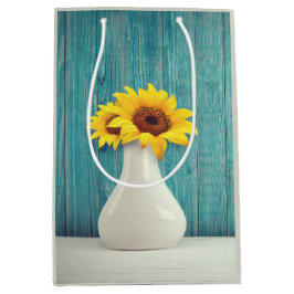 Sonnenblumen in einer Vase Mittlere Geschenktüte
