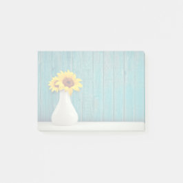 Sonnenblumen in einer Vase Post-it Klebezettel