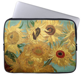 Sonnenblumen in einer Vase Van Gogh Fine Art Laptopschutzhülle