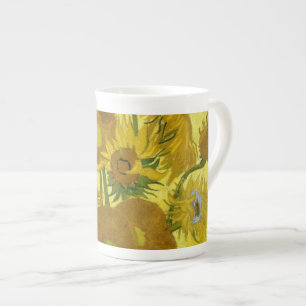Sonnenblumen in einer Vase Van Gogh Fine Art Prozellantasse