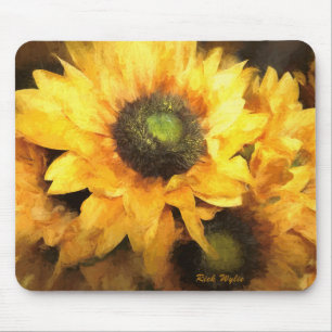 Sonnenblumen in herrlicher Farbe Mousepad