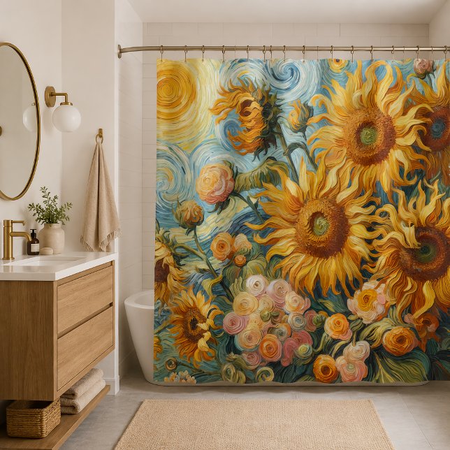 Sonnenblumen Inspiration Duschvorhang (Von Creator hochgeladen)