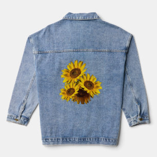 Sonnenblumen jeansjacke