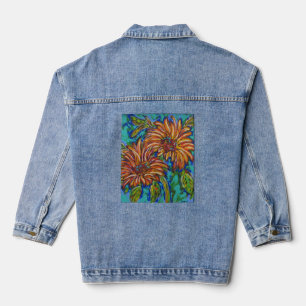 Sonnenblumen Jeansjacke
