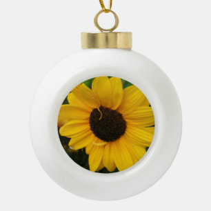 Sonnenblumen Keramik Kugel-Ornament
