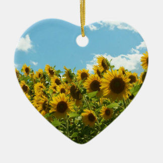 Sonnenblumen Keramik Ornament