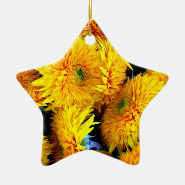 Sonnenblumen Keramik Ornament (Vorne)