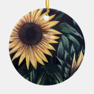 Sonnenblumen Keramikornament