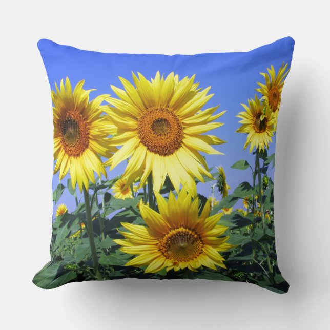 Sonnenblumen Kissen (Vorderseite)