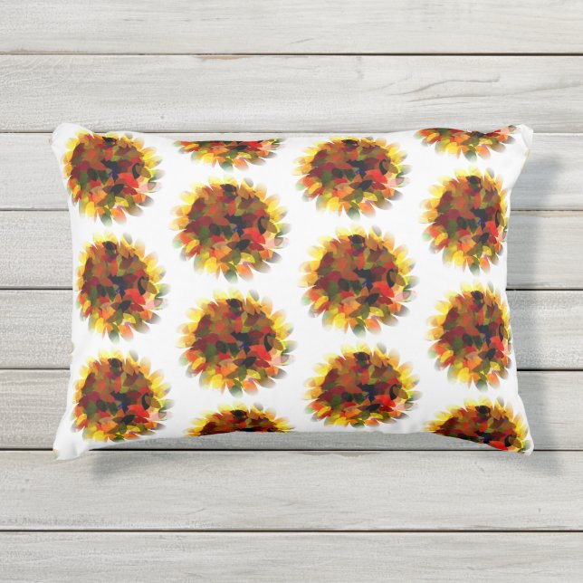SONNENBLUMEN KISSEN FÜR DRAUßEN (Vorderseite)
