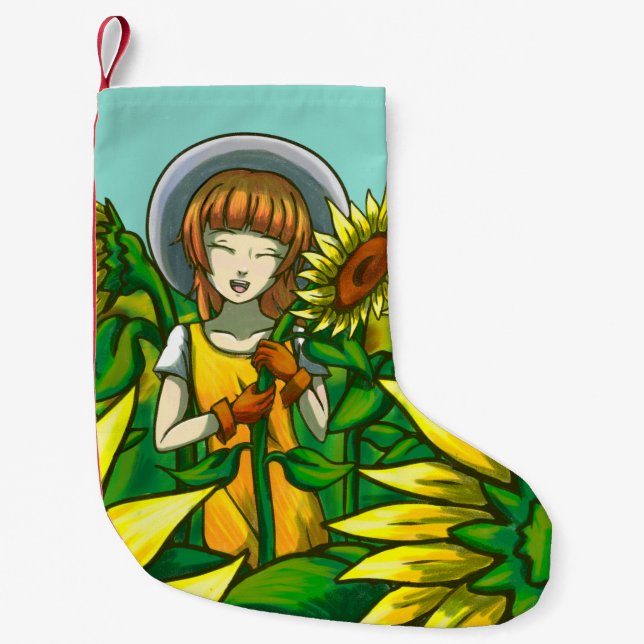 Sonnenblumen Kleiner Weihnachtsstrumpf (Vorderseite)
