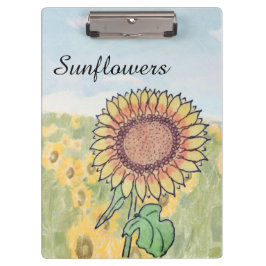 Sonnenblumen  klemmbrett