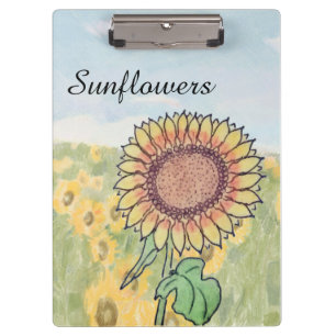 Sonnenblumen klemmbrett