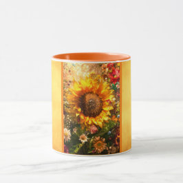 Sonnenblumen Kunst, Dichtung und Musik Tasse