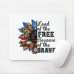 Sonnenblumen Land der Freie wegen der Brave Mousepad