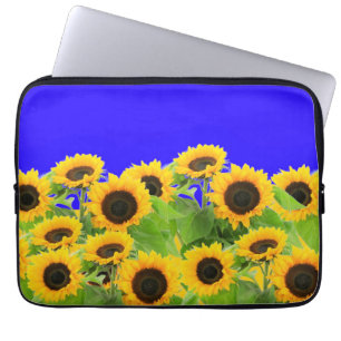 Sonnenblumen Laptop-Sieb Ukraine Flaggenfarben Laptopschutzhülle