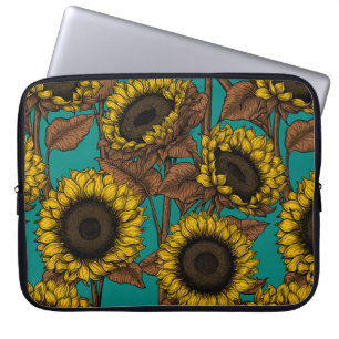 Sonnenblumen Laptopschutzhülle