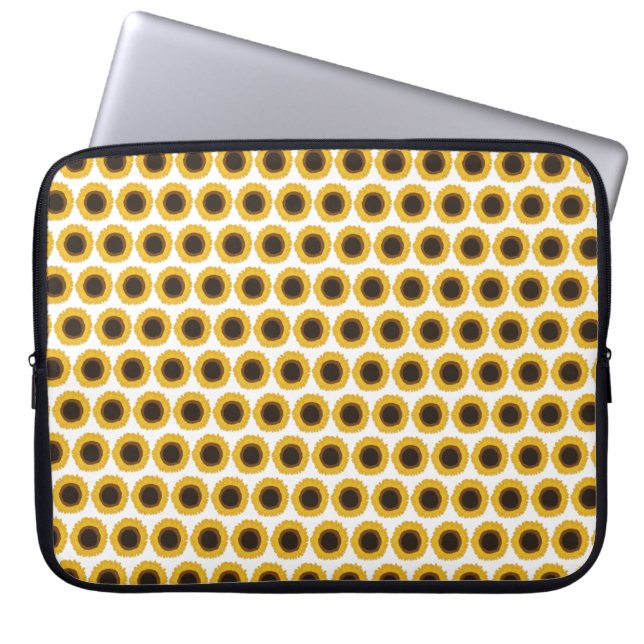 Sonnenblumen Laptopschutzhülle (Vorderseite)
