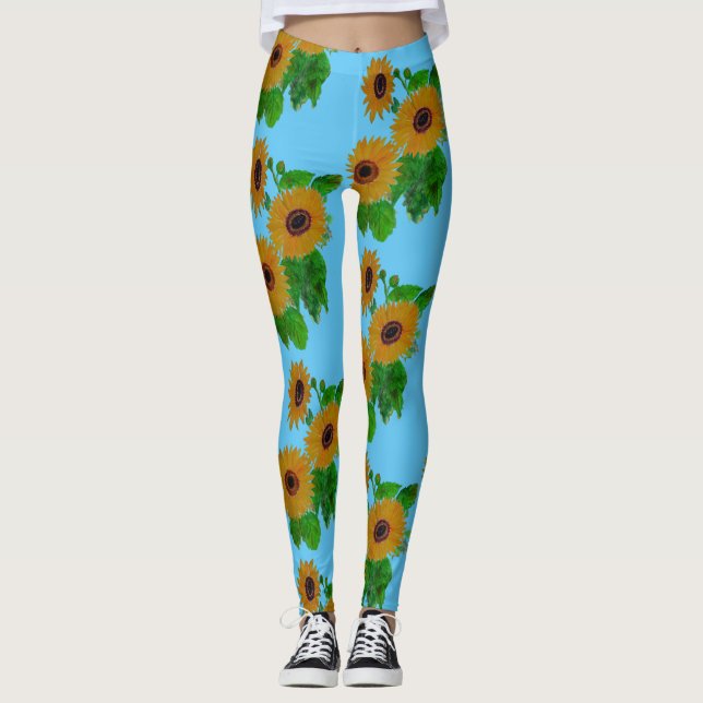 Sonnenblumen Leggings (Vorderseite)
