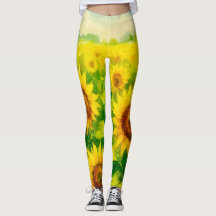 Sonnenblumen-Leggings