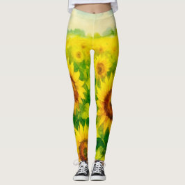 Sonnenblumen-Leggings Leggings