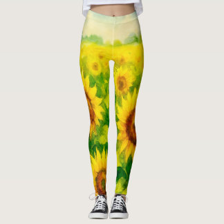 Sonnenblumen-Leggings Leggings
