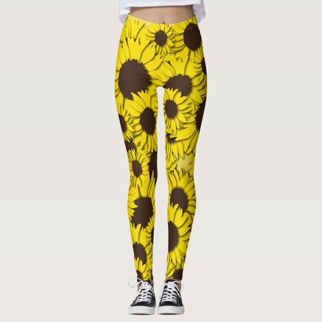 Sonnenblumen-Leggings Leggings (Vorderseite)