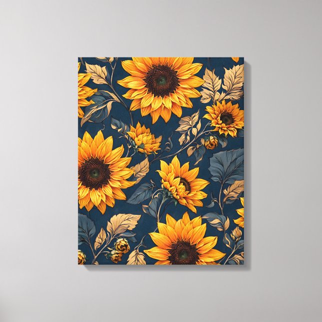 Sonnenblumen Leinwanddruck (Vorderseite)