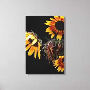 Sonnenblumen-Leinwanddruck gespannt Leinwanddruck