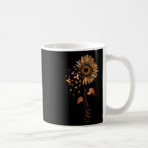 Sonnenblumen Leopard Crps Awareness Orange Ribbon Kaffeetasse