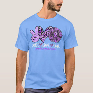 Sonnenblumen-Leoparden-Überdosis-Bewusstsein heile T-Shirt