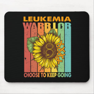 Sonnenblumen-Leukämie-Krieger wählt, weitermachen Mousepad