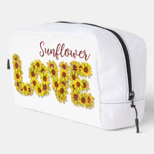 Sonnenblumen-Liebe-Kosmetiktasche Waschbeutel