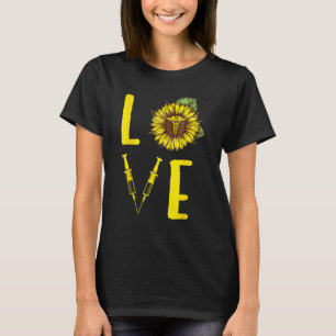 Sonnenblumen Liebe Krankenpflege Blume Vintag für T-Shirt
