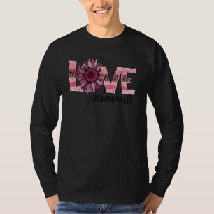 Sonnenblumen Liebe Oma Leopard Rosa Mama Mama Moth T-Shirt