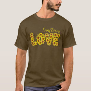 Sonnenblumen-Liebe-T-Shirt T-Shirt