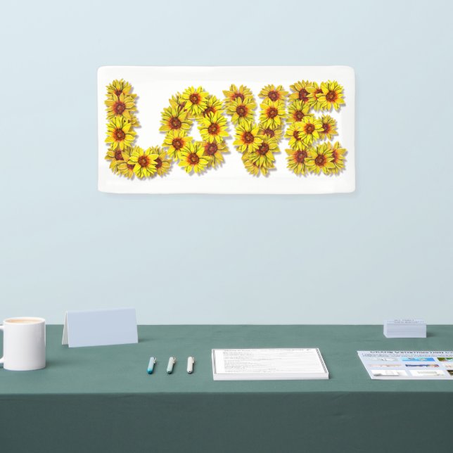 Sonnenblumen-Liebesbanner Banner (Messe)