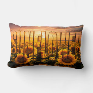 Sonnenblumen Luxus-Botanischer Blumen-Dekor Lendenkissen