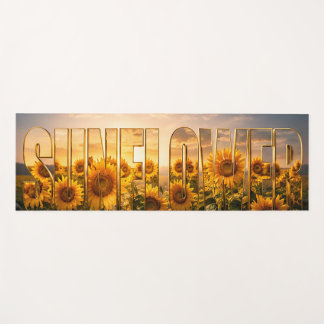 Sonnenblumen Luxus-Botanischer Blumen-Dekor Yogamatte