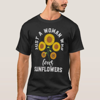 Sonnenblumen Mädchen Frauen Gelbe Blume Hippie Son T-Shirt