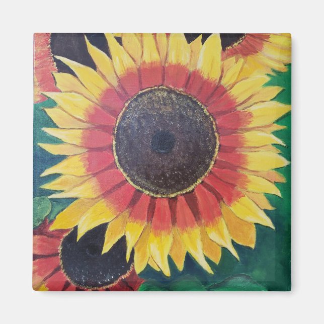 Sonnenblumen Magnet (Vorne)