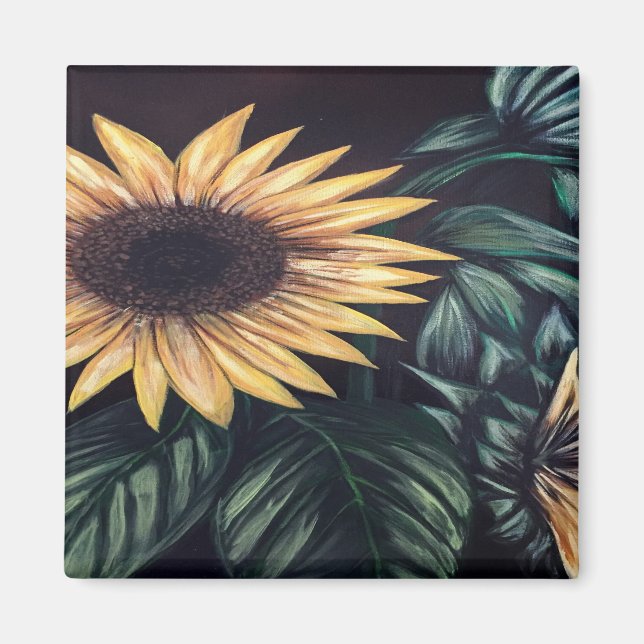 Sonnenblumen Magnet (Vorne)
