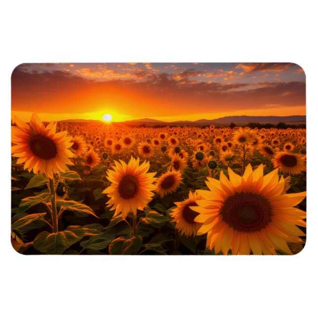 Sonnenblumen Magnet (Horizontal)