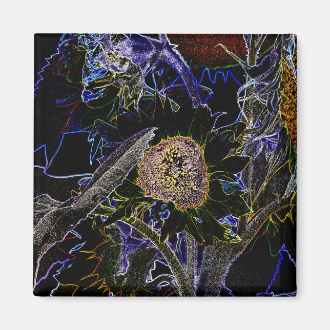 SONNENBLUMEN MAGNET (Vorne)